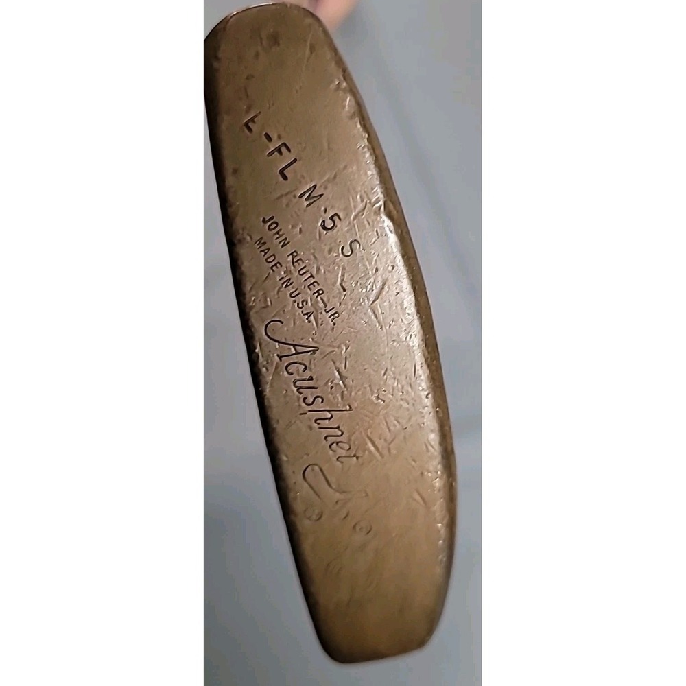 Acushnet Bulls Eye FLM5S John Reuter Jr Made in USA Putter Steel Shaft RH